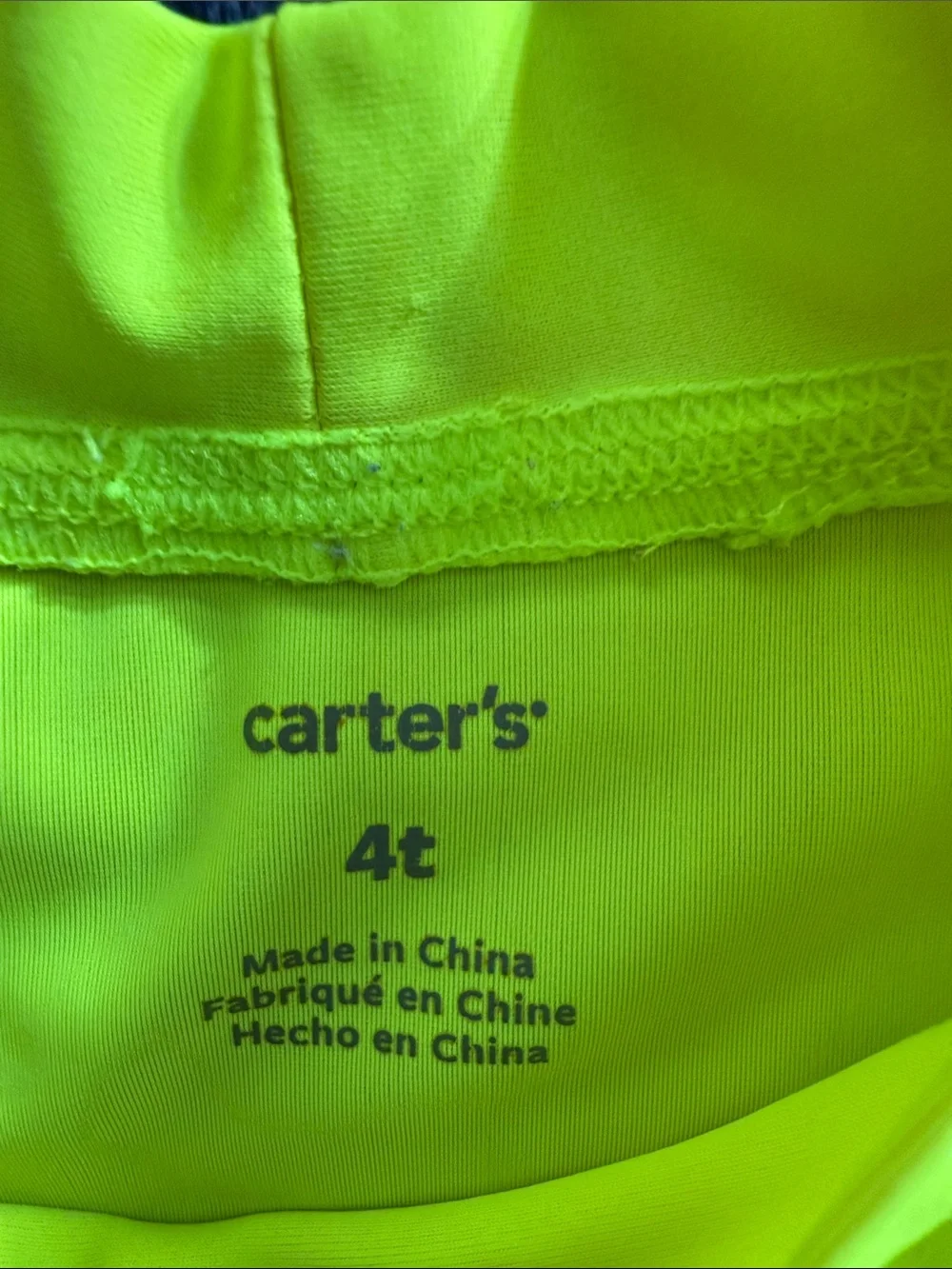 Carter's Bright Yellow Short Sleeve Shark Swim Rashguard